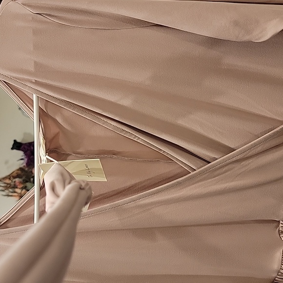 NWT To My Lovers Taupe Tie Dress - Picture 6 of 9